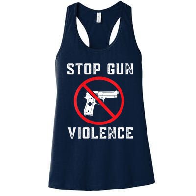 Womens Stop Gun Violence , End Gun Violence Women's Racerback Tank