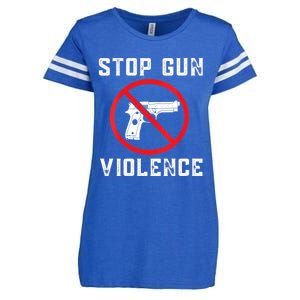 Womens Stop Gun Violence , End Gun Violence Enza Ladies Jersey Football T-Shirt