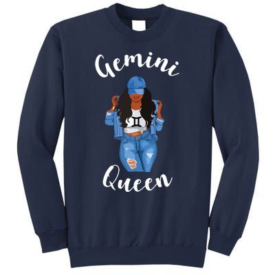 Womens Streetwise Gemini Queen Black Womens Zodiac Birthday May Sweatshirt