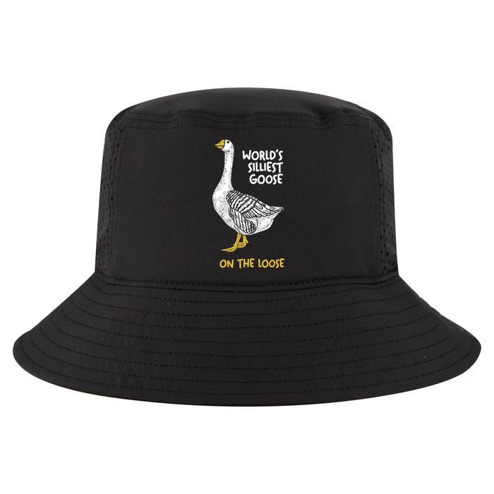 World's Silliest Goose On The Loose Cool Comfort Performance Bucket Hat