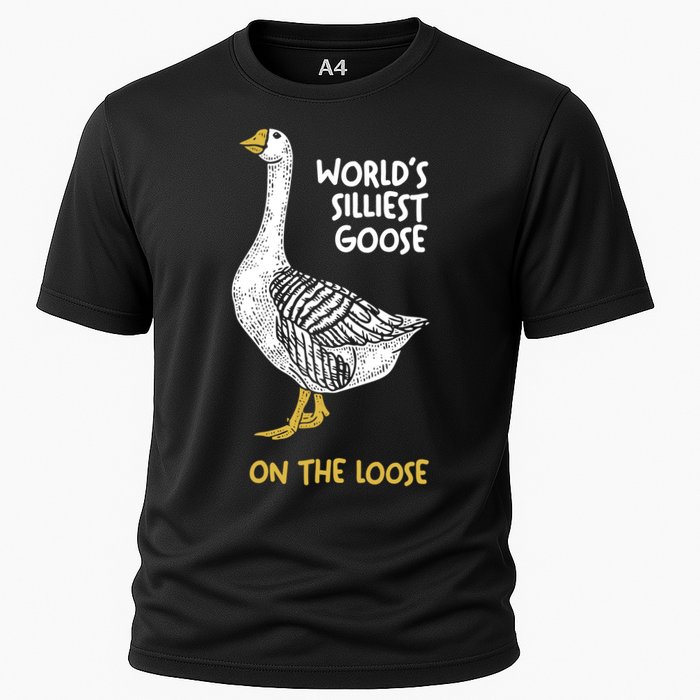 World's Silliest Goose On The Loose Cooling Performance Crew T-Shirt