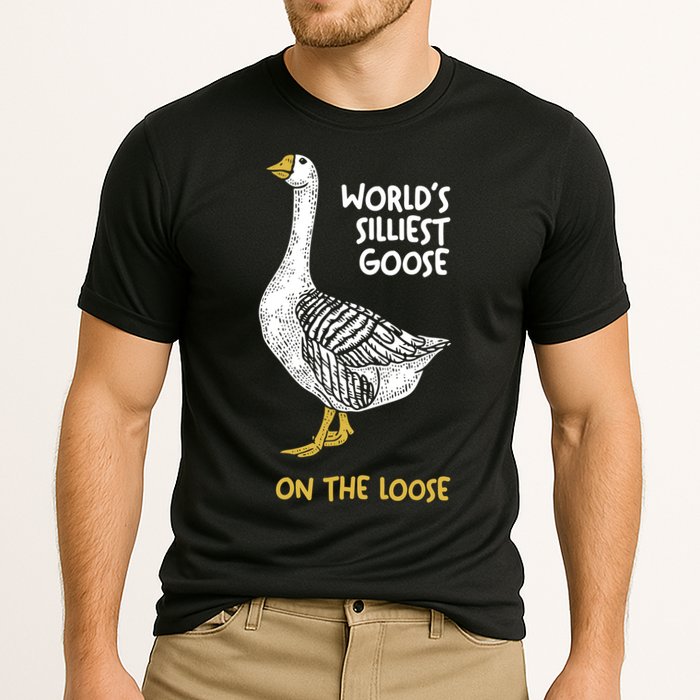 World's Silliest Goose On The Loose Cooling Performance Crew T-Shirt