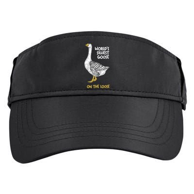 World's Silliest Goose On The Loose Adult Drive Performance Visor