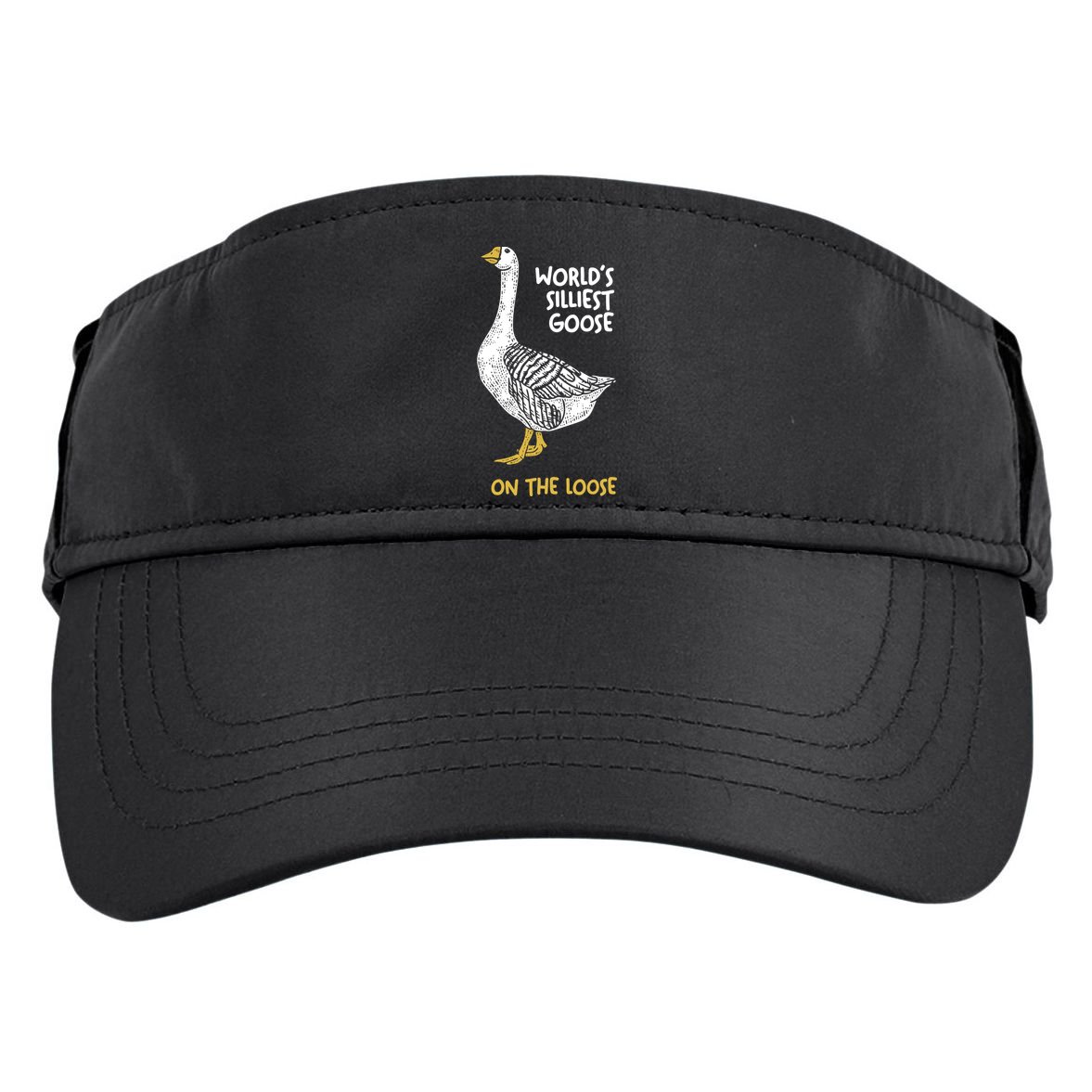 World's Silliest Goose On The Loose Adult Drive Performance Visor