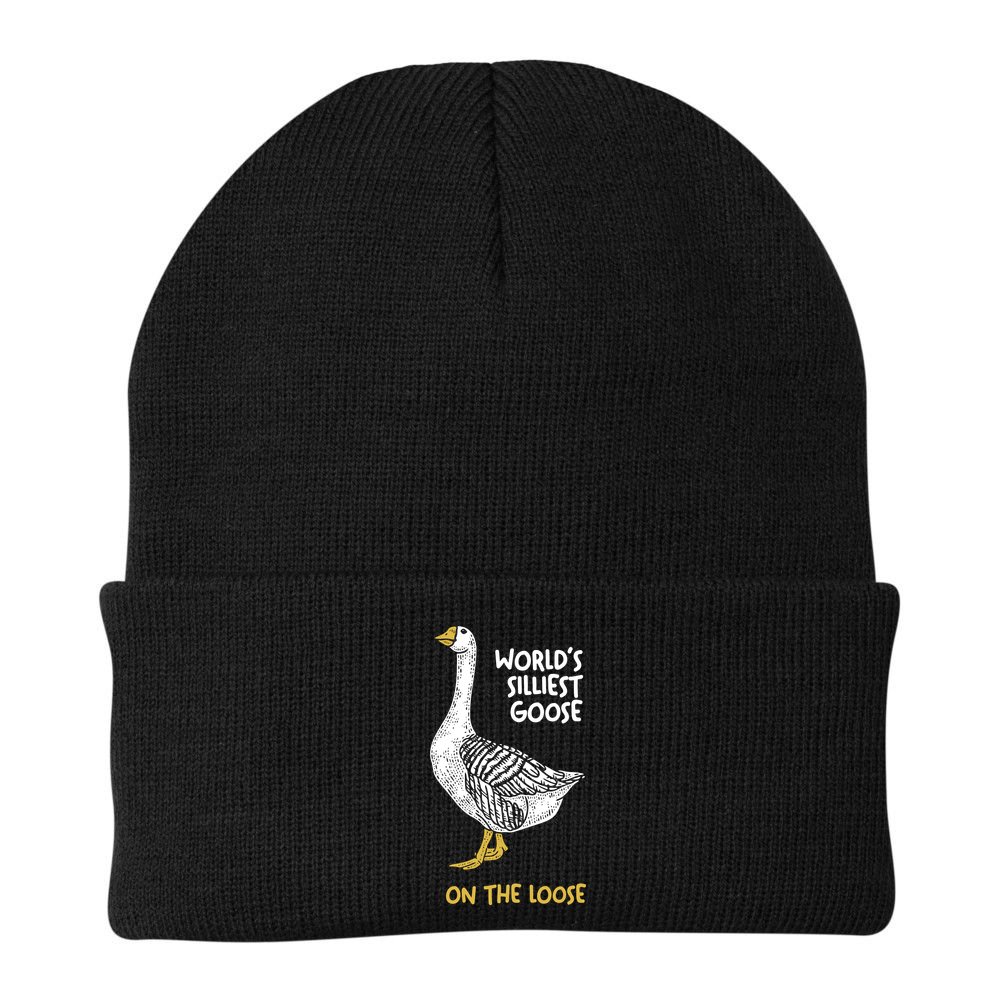 World's Silliest Goose On The Loose Beanie