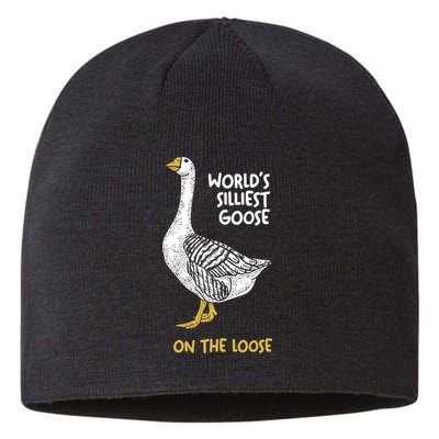 World's Silliest Goose On The Loose Sustainable Beanie