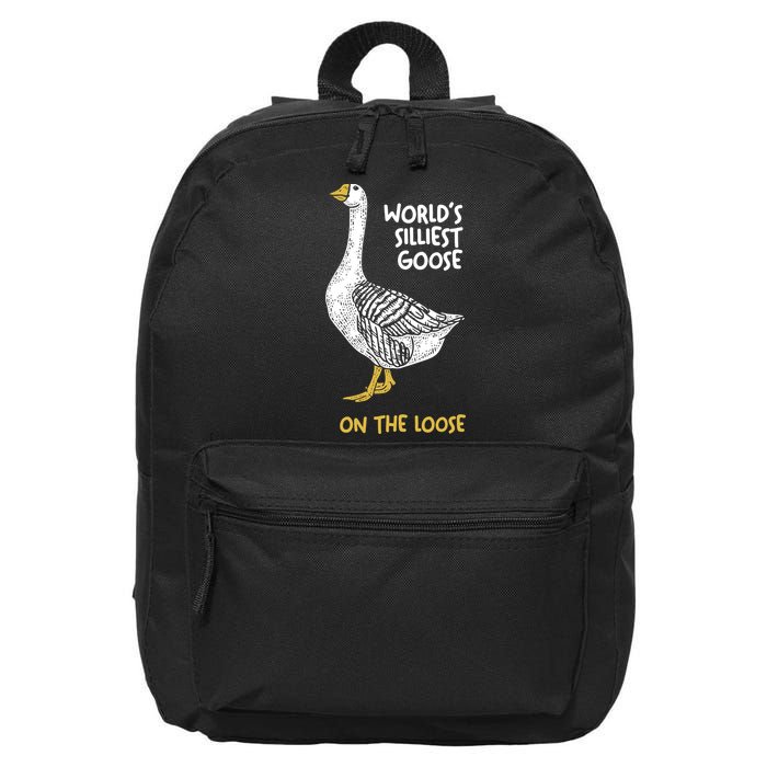 World's Silliest Goose On The Loose 16 in Basic Backpack