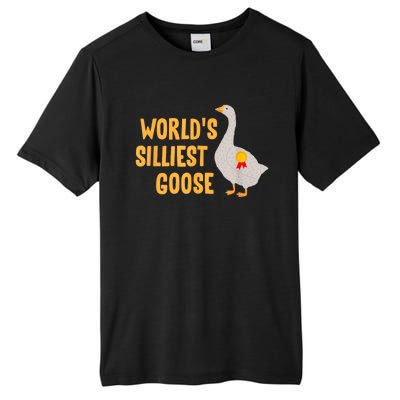 WorldS Silliest Goose Tall Fusion ChromaSoft Performance T-Shirt