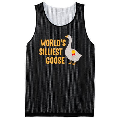 WorldS Silliest Goose Mesh Reversible Basketball Jersey Tank