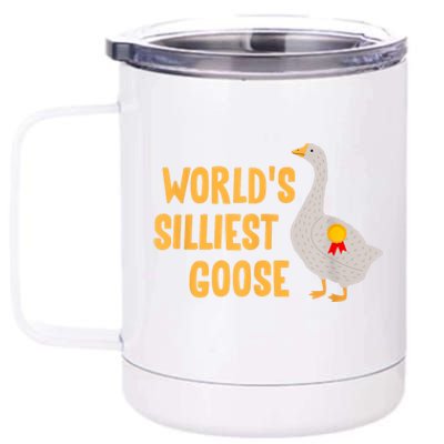 WorldS Silliest Goose 12 oz Stainless Steel Tumbler Cup