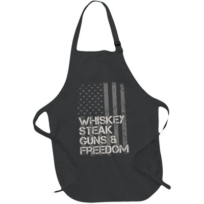 Whiskey Steak Guns & Freedom Patriotic Flag Gif Apron