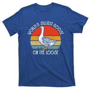 Worlds Silliest Goose On The Loose Funny Silly T-Shirt