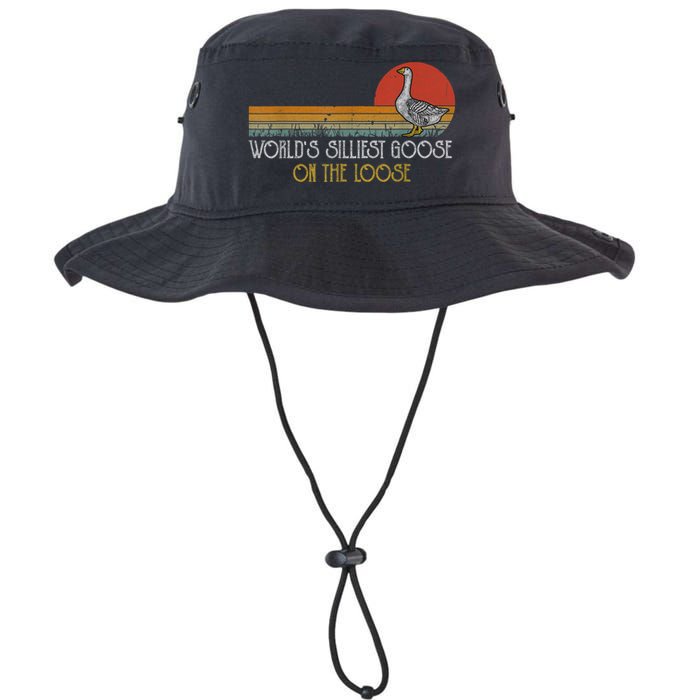 Worlds Silliest Goose On The Loose Funny Silly Legacy Cool Fit Booney Bucket Hat