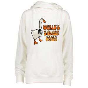 WorldS Silliest Goose Womens Funnel Neck Pullover Hood