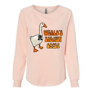 WorldS Silliest Goose Womens California Wash Sweatshirt