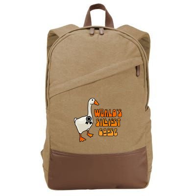 WorldS Silliest Goose Cotton Canvas Backpack
