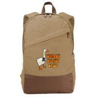 WorldS Silliest Goose Cotton Canvas Backpack