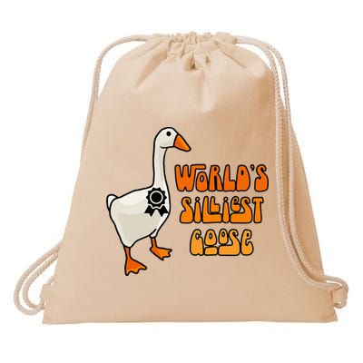 WorldS Silliest Goose Drawstring Bag