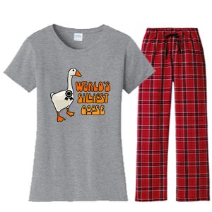 WorldS Silliest Goose Women's Flannel Pajama Set