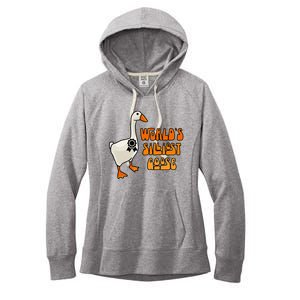 WorldS Silliest Goose Women's Fleece Hoodie