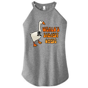 WorldS Silliest Goose Women's Perfect Tri Rocker Tank