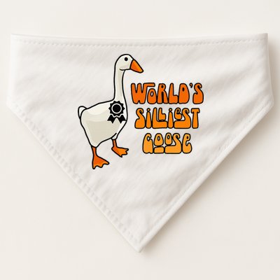 WorldS Silliest Goose USA-Made Doggie Bandana