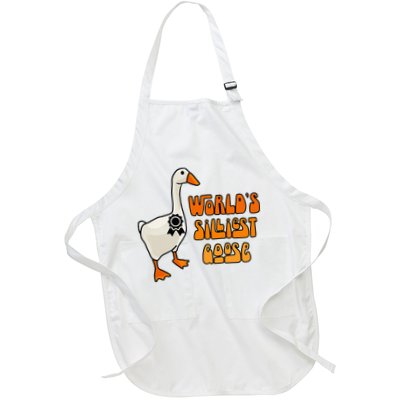 WorldS Silliest Goose Full-Length Apron With Pockets