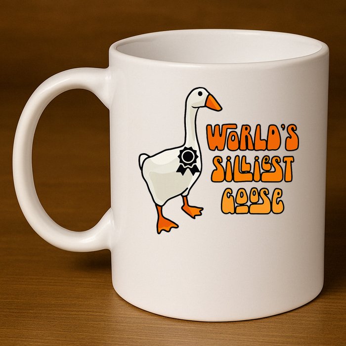 WorldS Silliest Goose 11oz C Handle Ceramic Mug