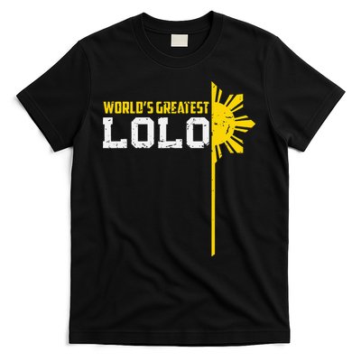 World S Greatest Lolo Filipino Grandpa T-Shirt