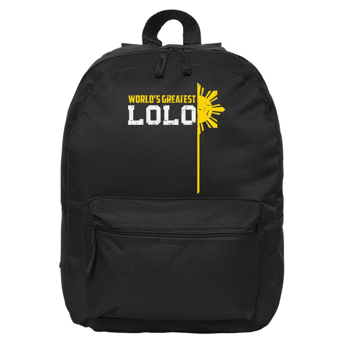World S Greatest Lolo Filipino Grandpa 16 in Basic Backpack