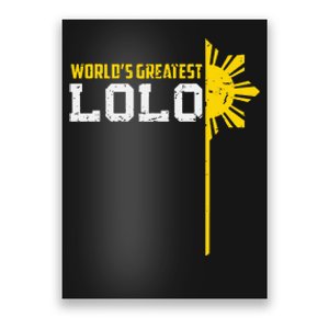 World S Greatest Lolo Filipino Grandpa Poster