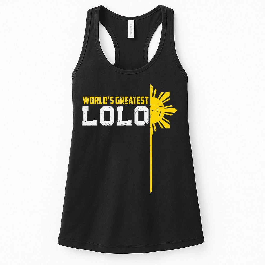 World S Greatest Lolo Filipino Grandpa Womens Tank Top