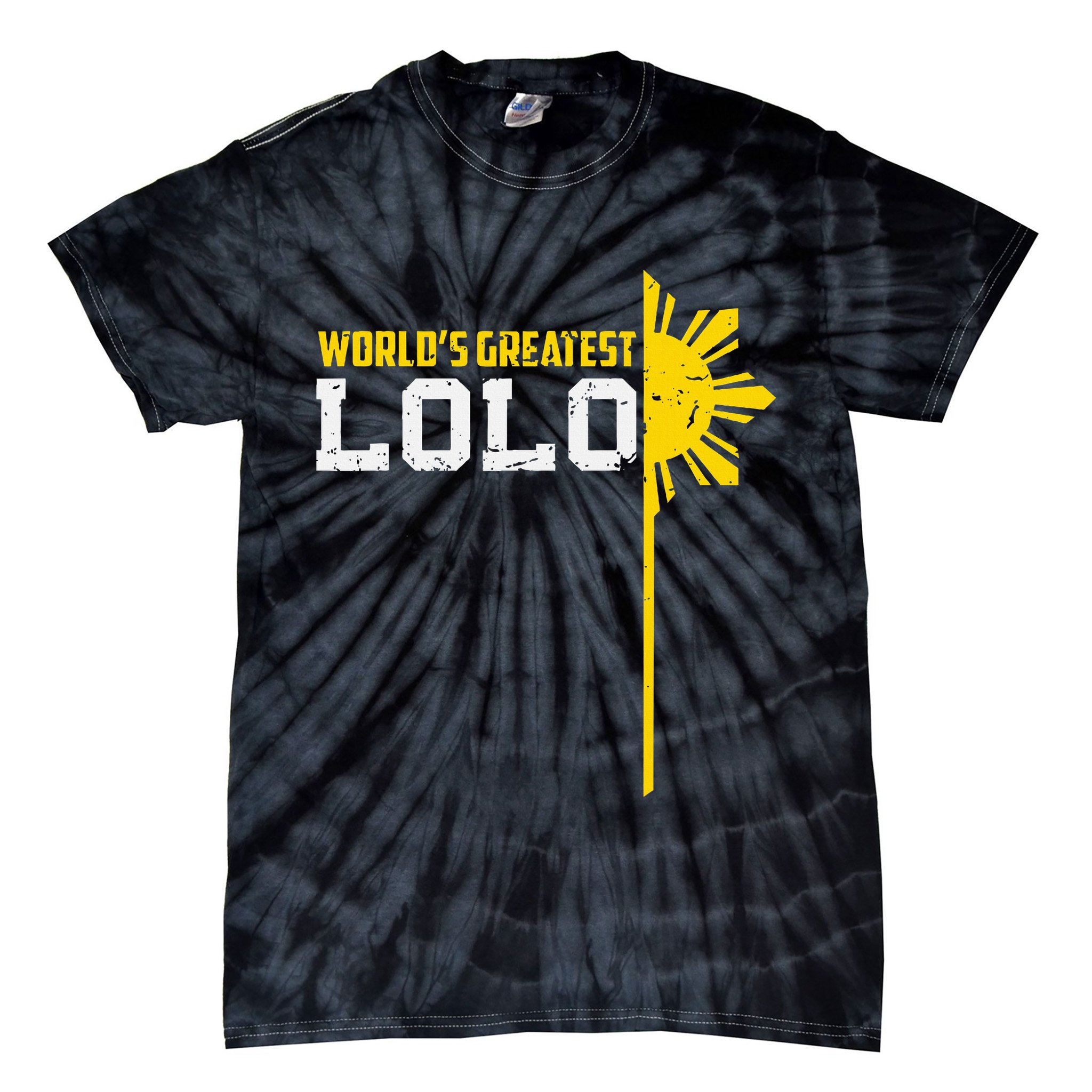 World S Greatest Lolo Filipino Grandpa Tie-Dye T-Shirt