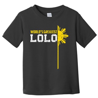 World S Greatest Lolo Filipino Grandpa Toddler T-Shirt