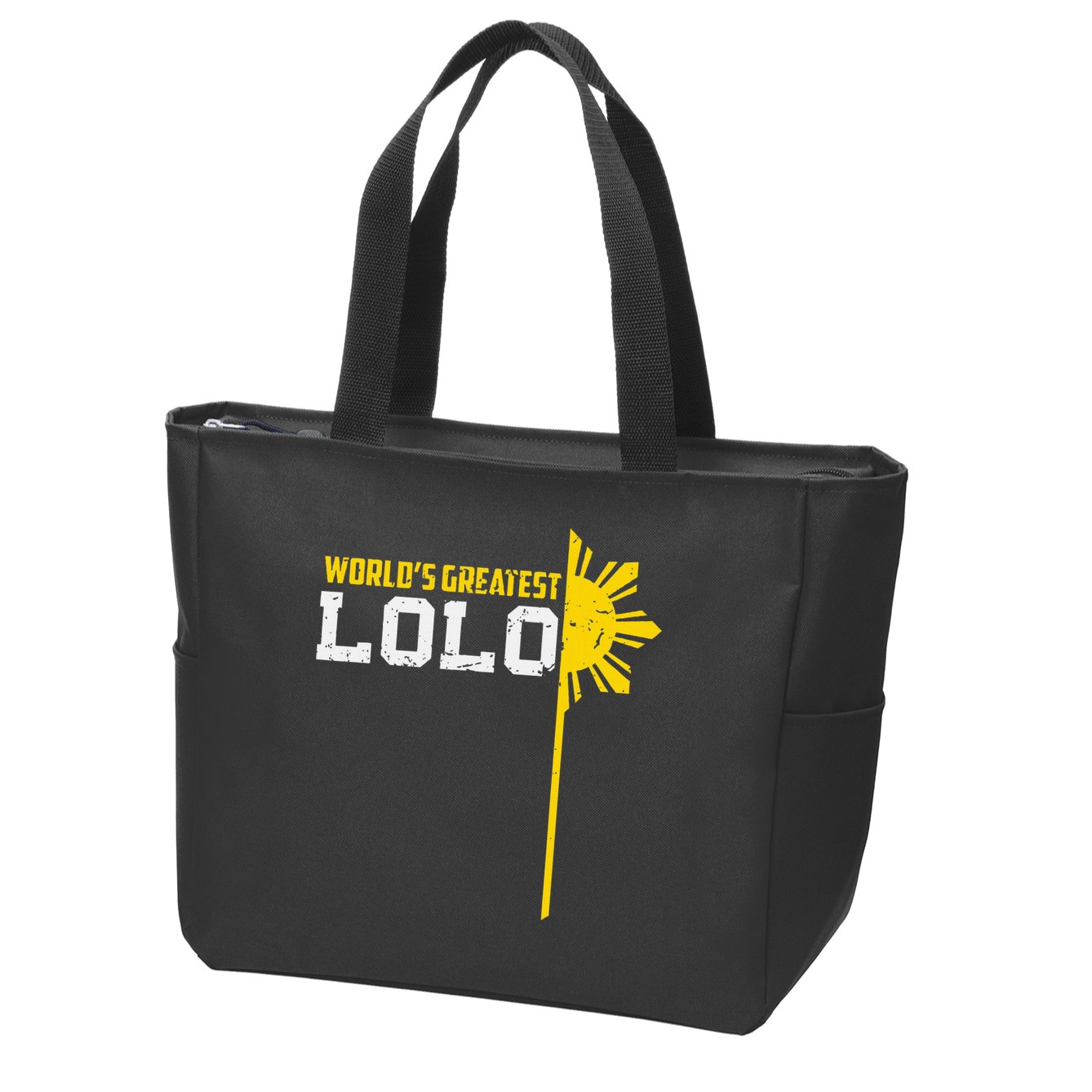 World S Greatest Lolo Filipino Grandpa Zip Tote Bag