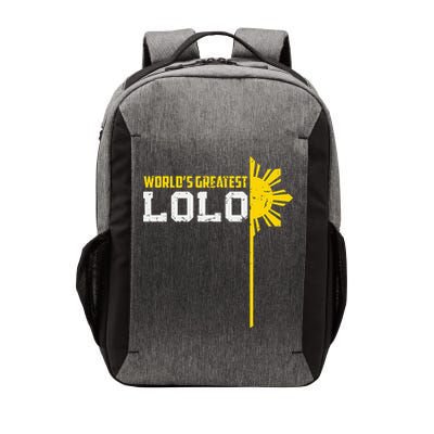 World S Greatest Lolo Filipino Grandpa Vector Backpack