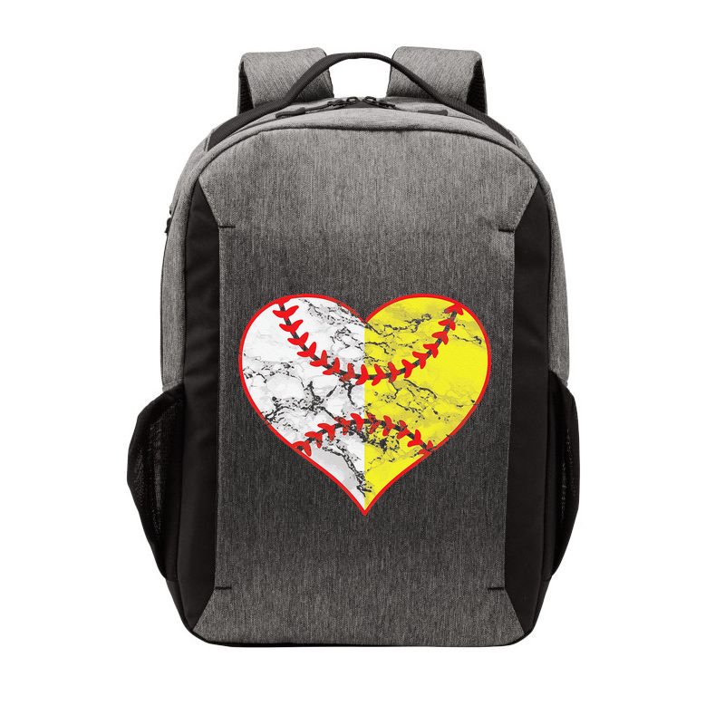 Womens Softball Heart Mom Women Baseball Ideas Vector Backpack