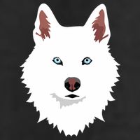 White Siberian Husky Canine White Snow Dog 7 Panel Mesh Trucker Snapback Hat
