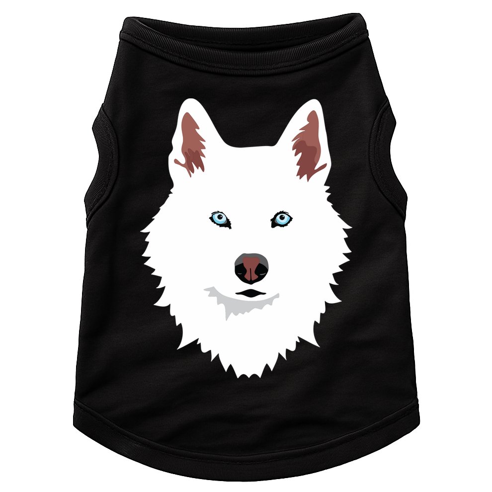 White Siberian Husky Canine White Snow Dog Doggie Tank