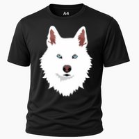 White Siberian Husky Canine White Snow Dog Cooling Performance Crew T-Shirt
