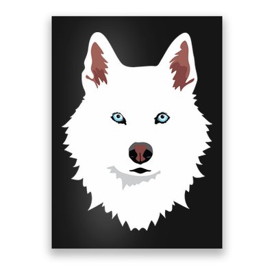 White Siberian Husky Canine White Snow Dog Poster