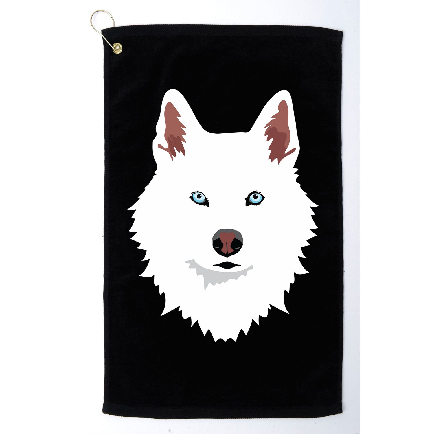White Siberian Husky Canine White Snow Dog Golf Towel