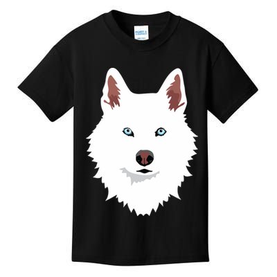 White Siberian Husky Canine White Snow Dog Kids T-Shirt