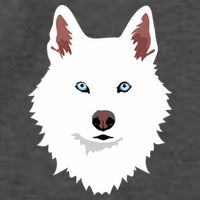 White Siberian Husky Canine White Snow Dog Vector Backpack