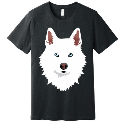 White Siberian Husky Canine White Snow Dog Premium T-Shirt