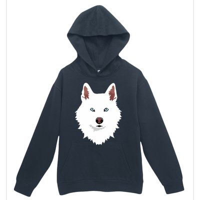 White Siberian Husky Canine White Snow Dog Urban Pullover Hoodie