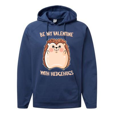 Want Some Hedhugs? Gift Hedgehog Embrace Valentine's Day Cute Gift Performance Fleece Hoodie