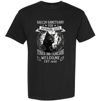 Witch Salem Home For Wayward Black Cats 1692 Halloween Garment-Dyed Heavyweight T-Shirt