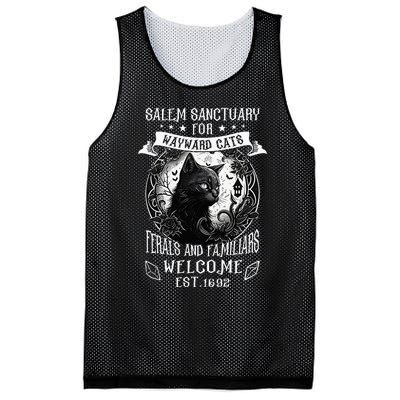 Witch Salem Home For Wayward Black Cats 1692 Halloween Mesh Reversible Basketball Jersey Tank