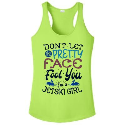 Water Sports Holiday Jetski Quote Cute Gift Ladies PosiCharge Competitor Racerback Tank